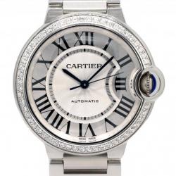 Cartier Ballon Bleu De 36MM W4BB0024 Diamond Bezel Watch